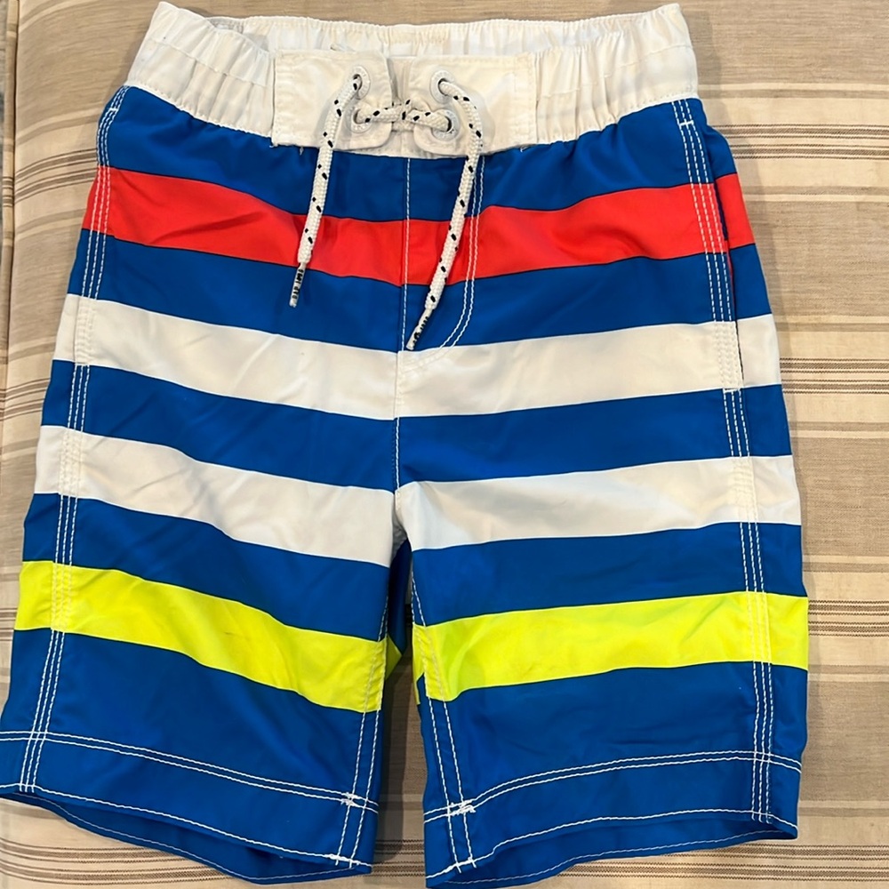 Gap kids size X small striped  bathing suit